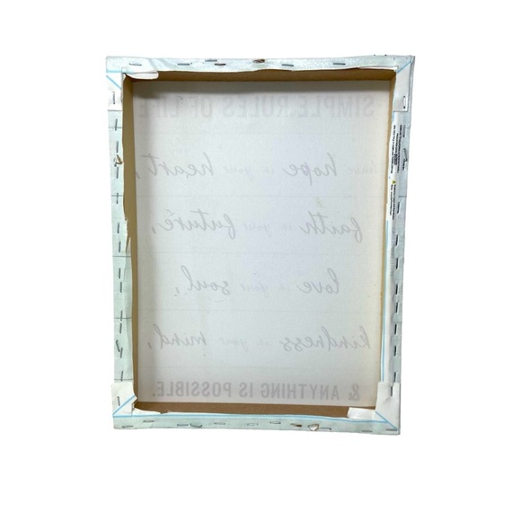 Hanging Wall Sign | Simple Rules of Life | 11x14” - Picture 2 of 5